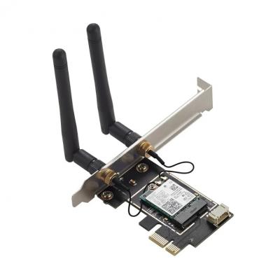 5.8Gbps WIFI7 PCIE Adapter Intel BE200 BT5.4 Gaming Tri Band 2.4G/5G/6GHz Desktop Wireless Network Card