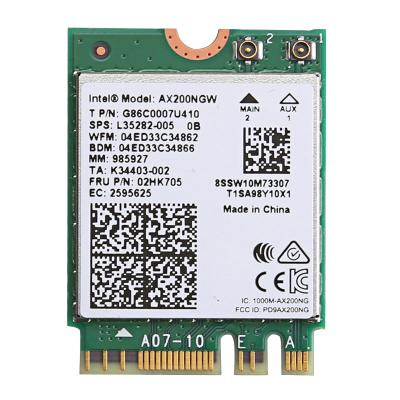 Intel AX200 802.11ac WiFi Bluetooth 5.2 3000M M.2 NGFF Wireless Network Card