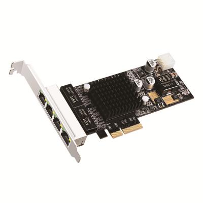 Intel I350AM4 GigE Vision PoE+ Frame Grabber 10/100/1000Mbps PCIe 4 Port POE Lan Card