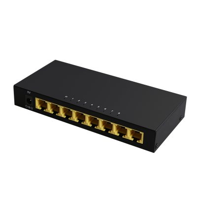 8 port gigabit ethernet unmanaged switch with metal housing