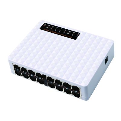 16 ports 10/100M plastic network switch unmanaged ethernet RJ45 hub