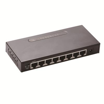 5V~20V 100M 8 port fast ethernet metal network switch with Vlan function