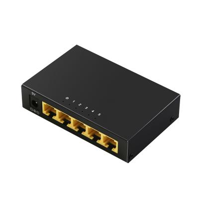 5 ports 100M unmanaged network switch ethernet hub with metal housing