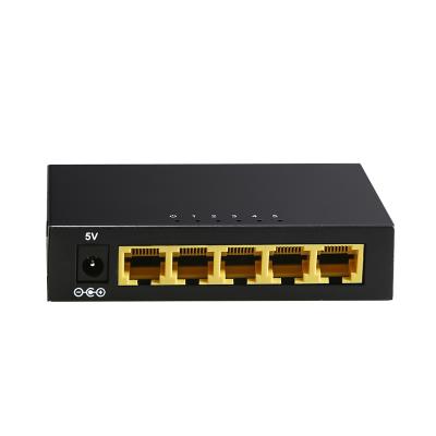 5 port 1G SOHO desktop network switch with metal shell