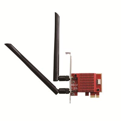 5400Mbps Tri-Band 6GHz/5GHz/2.4GHz WiFi 6E AX210 PCIE WiFi Card BT5.3 Network Adapter