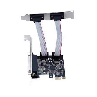 2 Port DB9 Serial and 1 Port DB25 Parallel Printer PCI-Express 2.0 x1 Combo Card