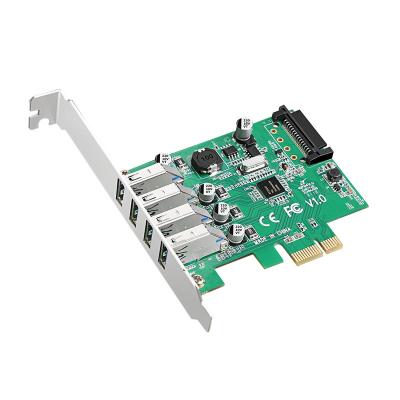 4 Port PCI Express PCIe SuperSpeed USB 3.0 Controller Card Adapter