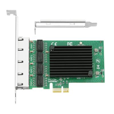 Realtek 8111F PCI-E 4-Port Quad Gigabit Ethernet PCI Express 1x Server Network Card 