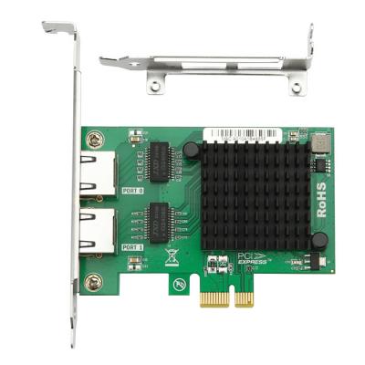 Intel I350AM2 Chipset I350T2 PCIe x1 Dual Port Network Interface Card